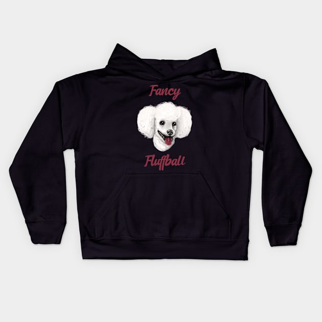 Fancy Fluffball Kids Hoodie by Fresh Sizzle Designs